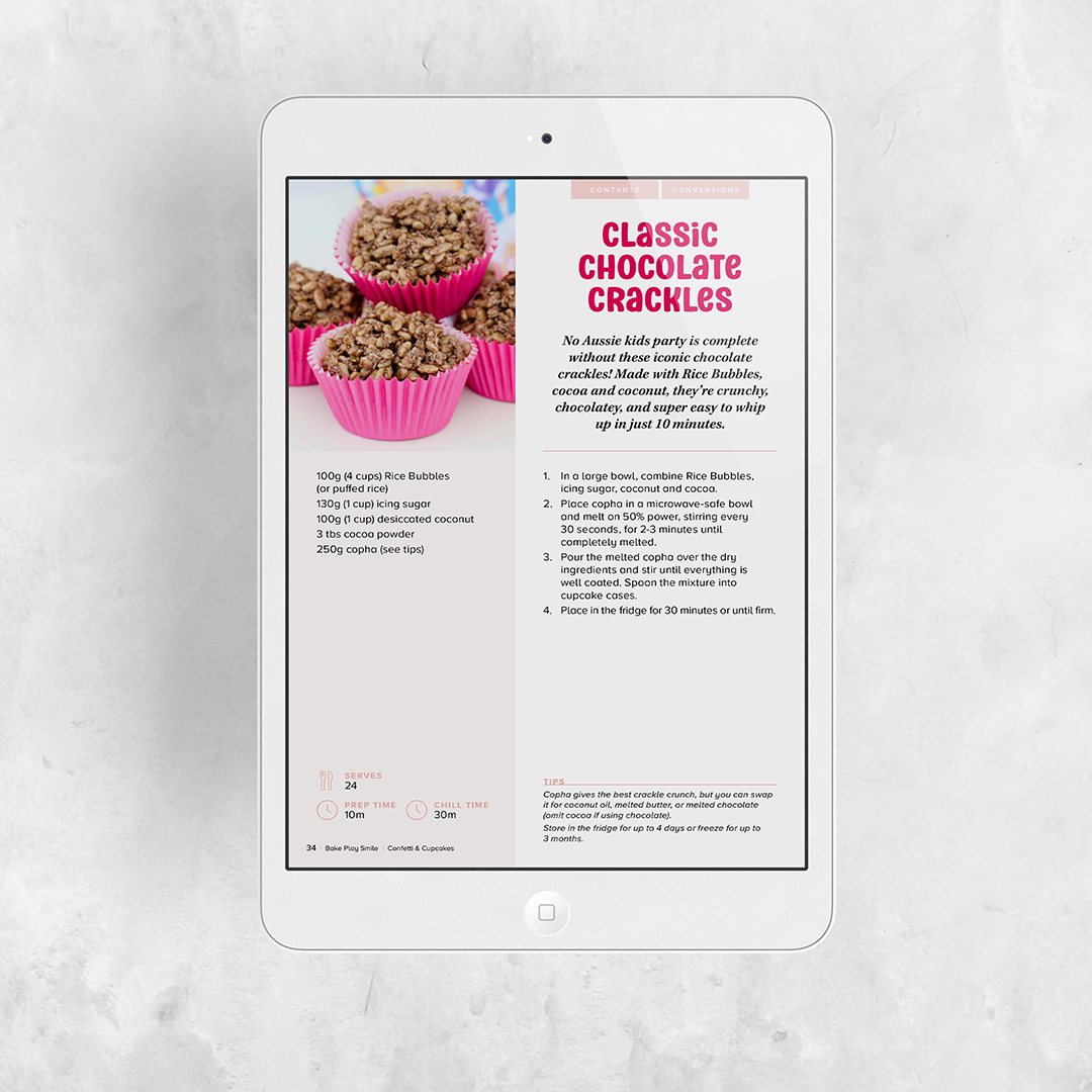 CONFETTI & CUPCAKES | KIDS PARTY RECIPE COLLECTION EBOOK