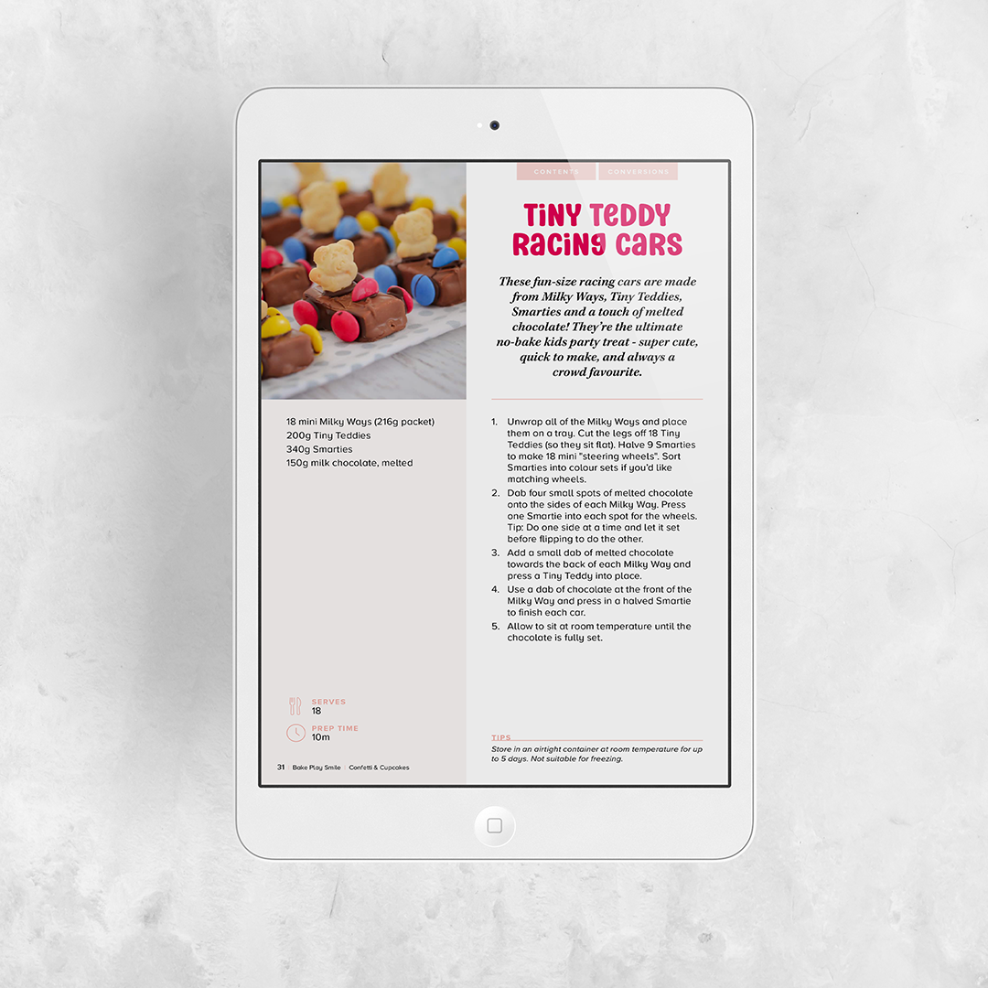 CONFETTI & CUPCAKES | KIDS PARTY RECIPE COLLECTION EBOOK