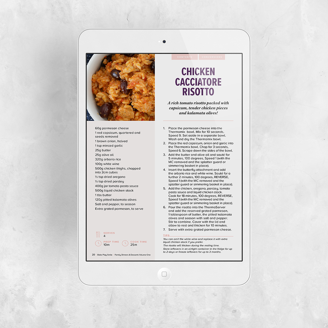 THERMOMIX DINNERS & DESSERTS VOL 1 EBOOK