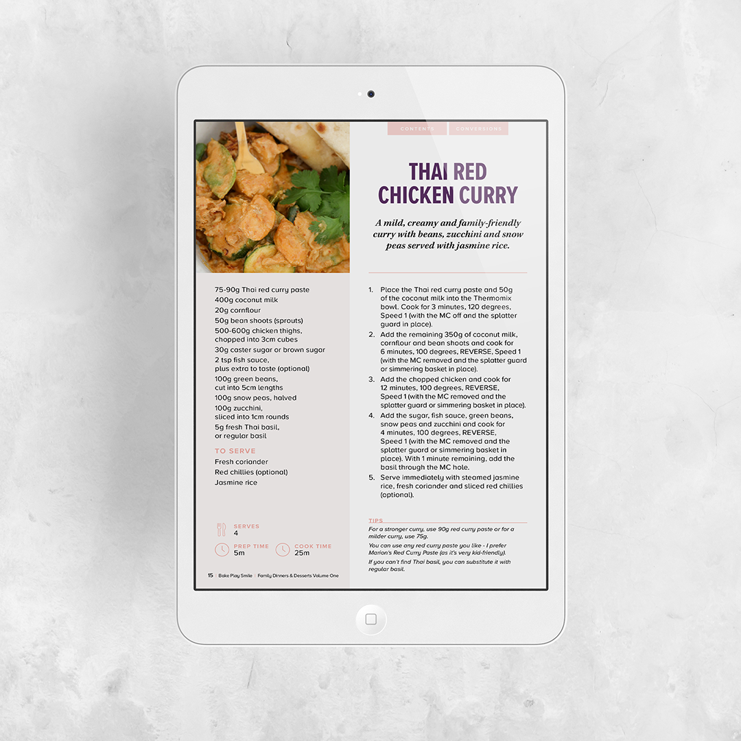 THERMOMIX DINNERS & DESSERTS VOL 1 EBOOK