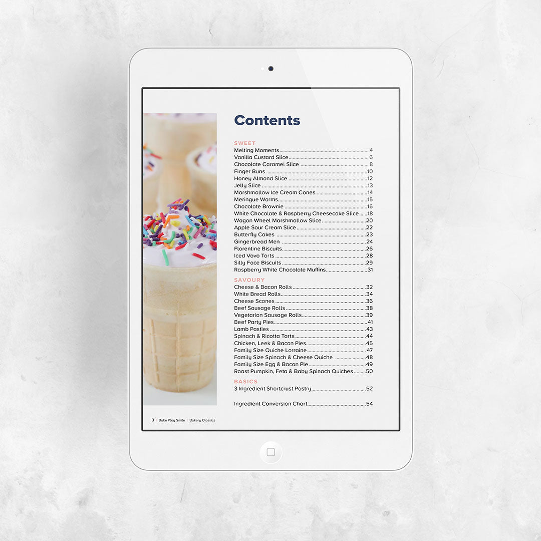 BAKERY CLASSICS EBOOK | 30 FUSS-FREE RECIPES
