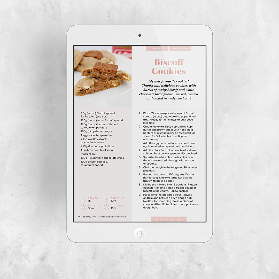 SWEET & SIMPLE BISCUIT TIN FILLERS EBOOK | 38 RECIPES