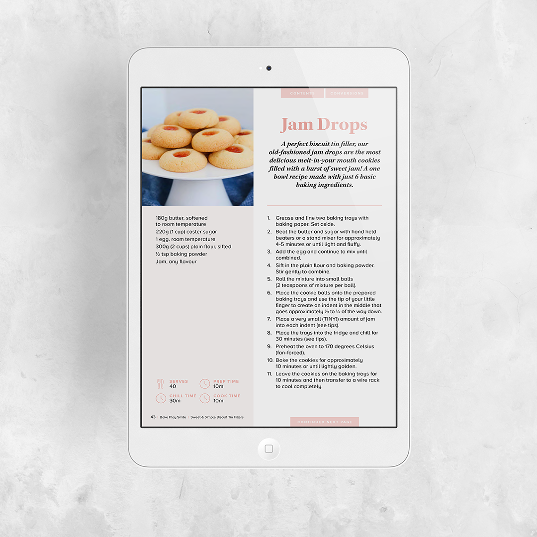 SWEET & SIMPLE BISCUIT TIN FILLERS EBOOK | 38 RECIPES