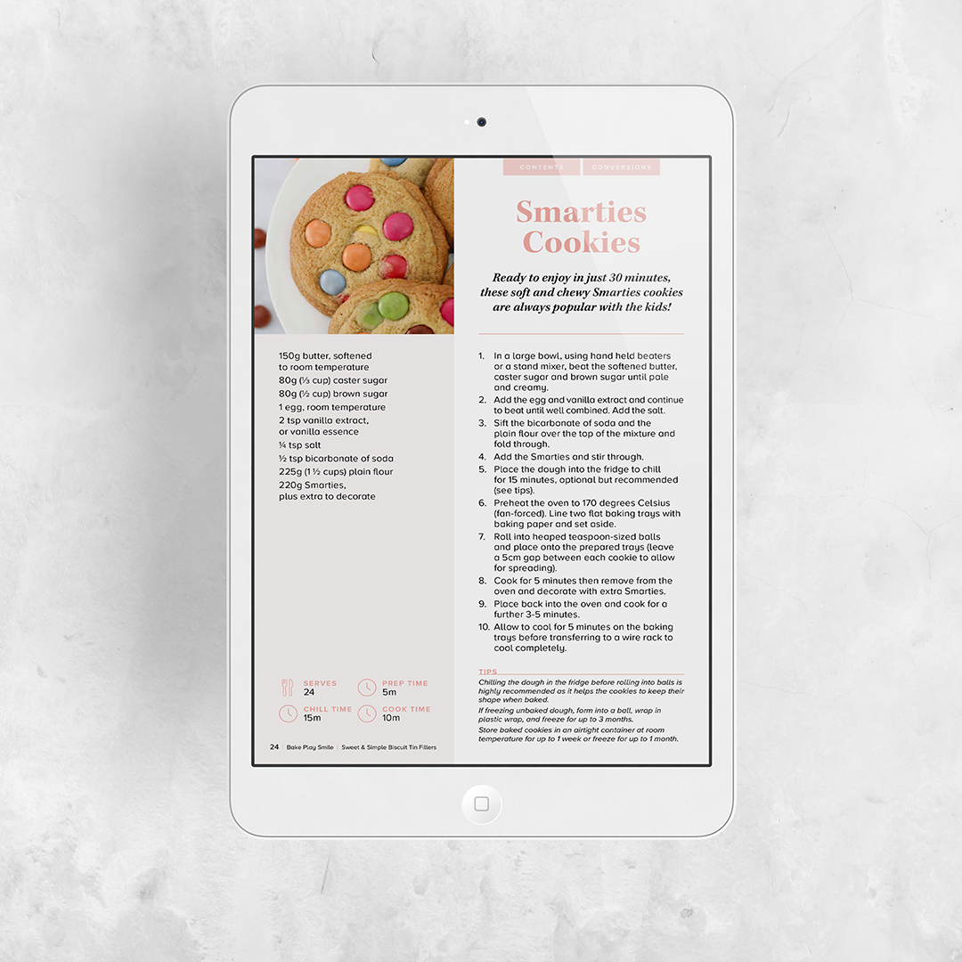 SWEET & SIMPLE BISCUIT TIN FILLERS EBOOK | 38 RECIPES