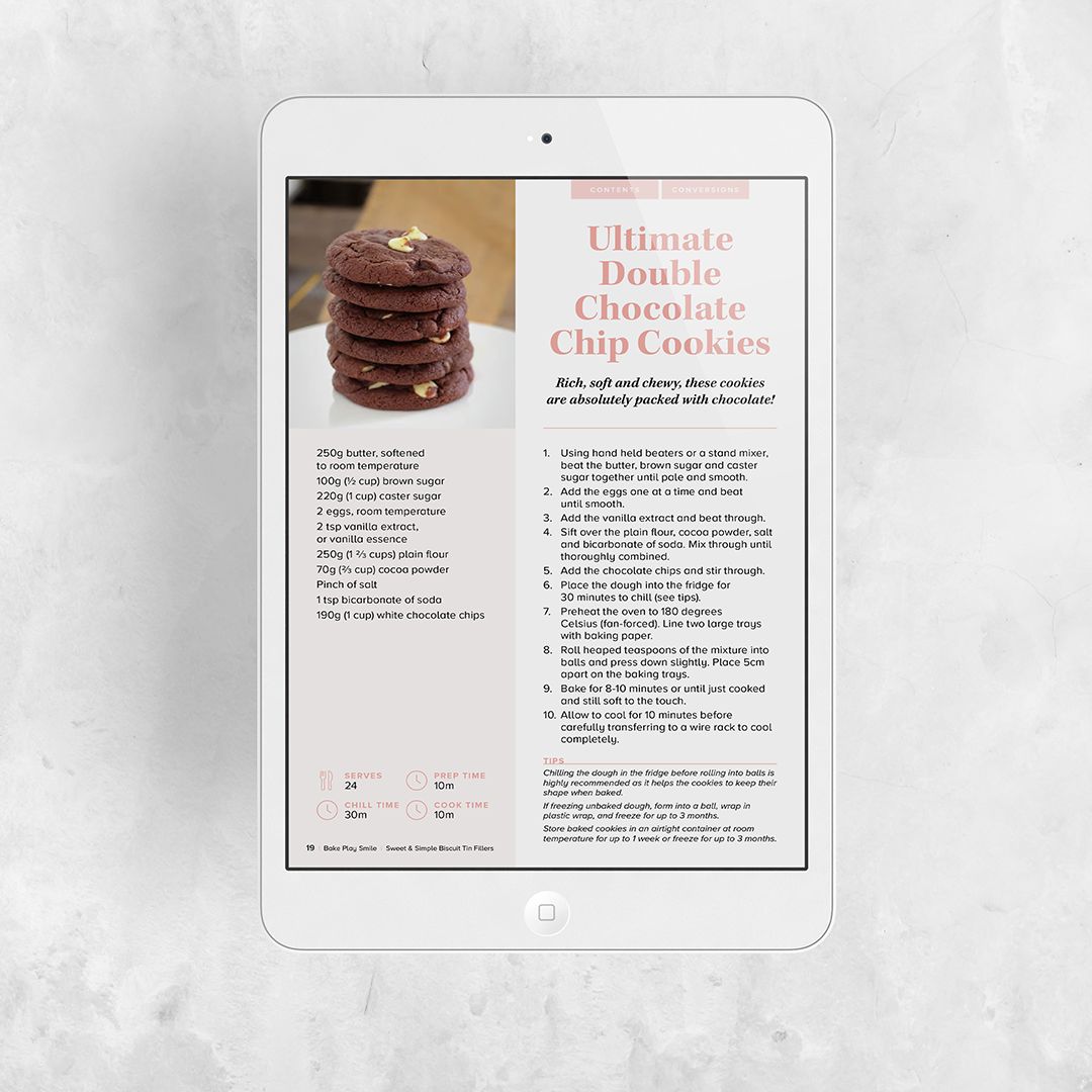 SWEET & SIMPLE BISCUIT TIN FILLERS EBOOK | 38 RECIPES