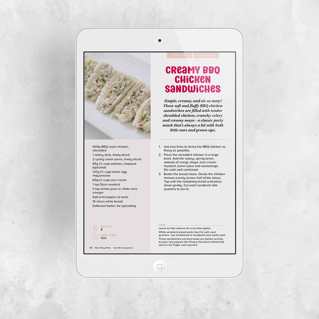 CONFETTI & CUPCAKES | KIDS PARTY RECIPE COLLECTION EBOOK