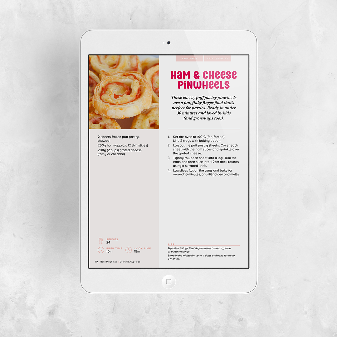 CONFETTI & CUPCAKES | KIDS PARTY RECIPE COLLECTION EBOOK