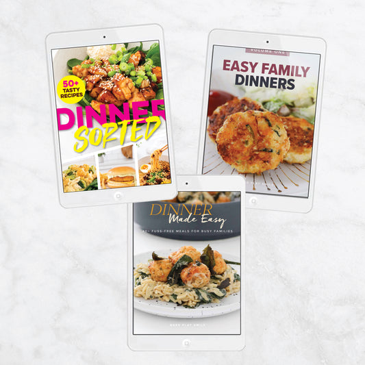 EASY DINNERS BUNDLE | 118+ FAMILY RECIPES | 3 EBOOKS