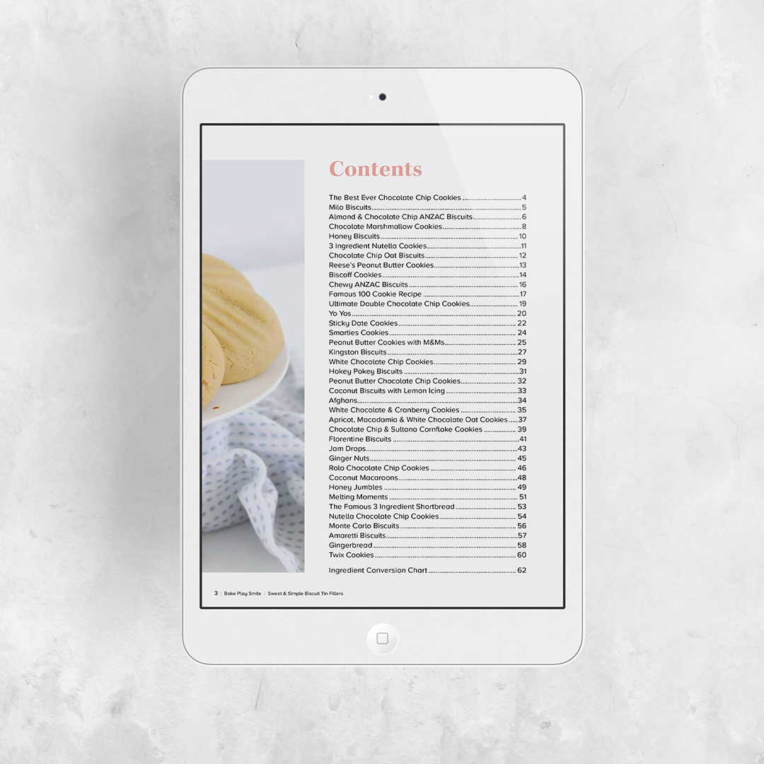 SWEET & SIMPLE BISCUIT TIN FILLERS EBOOK | 38 RECIPES